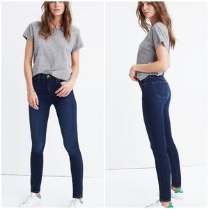 Madewell 10" High Riser Skinny Skinny Jeans siez 25 Dark Wash High-Rise #E5295